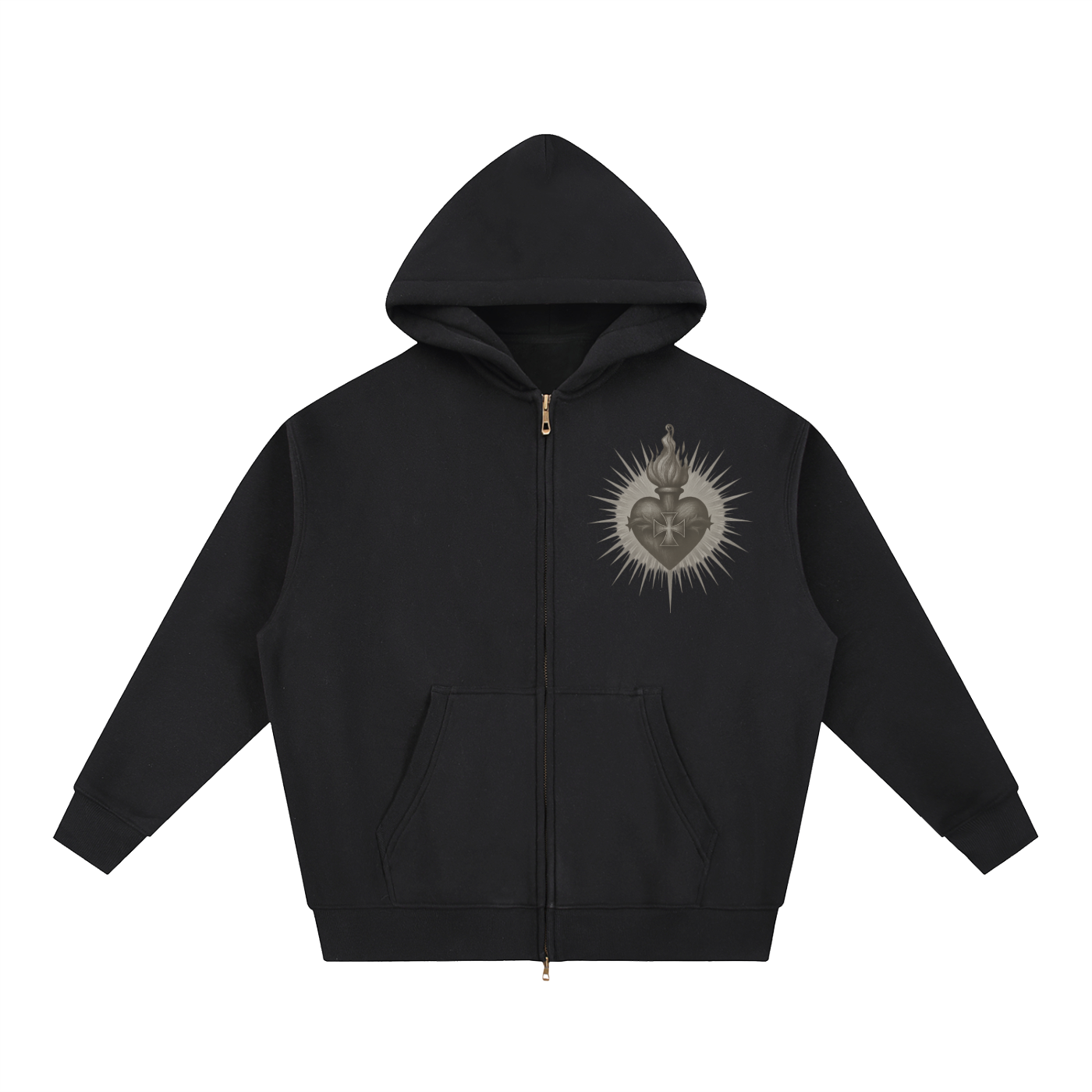 Fearful Attraction Oversized Fleece Boxy Hoodie