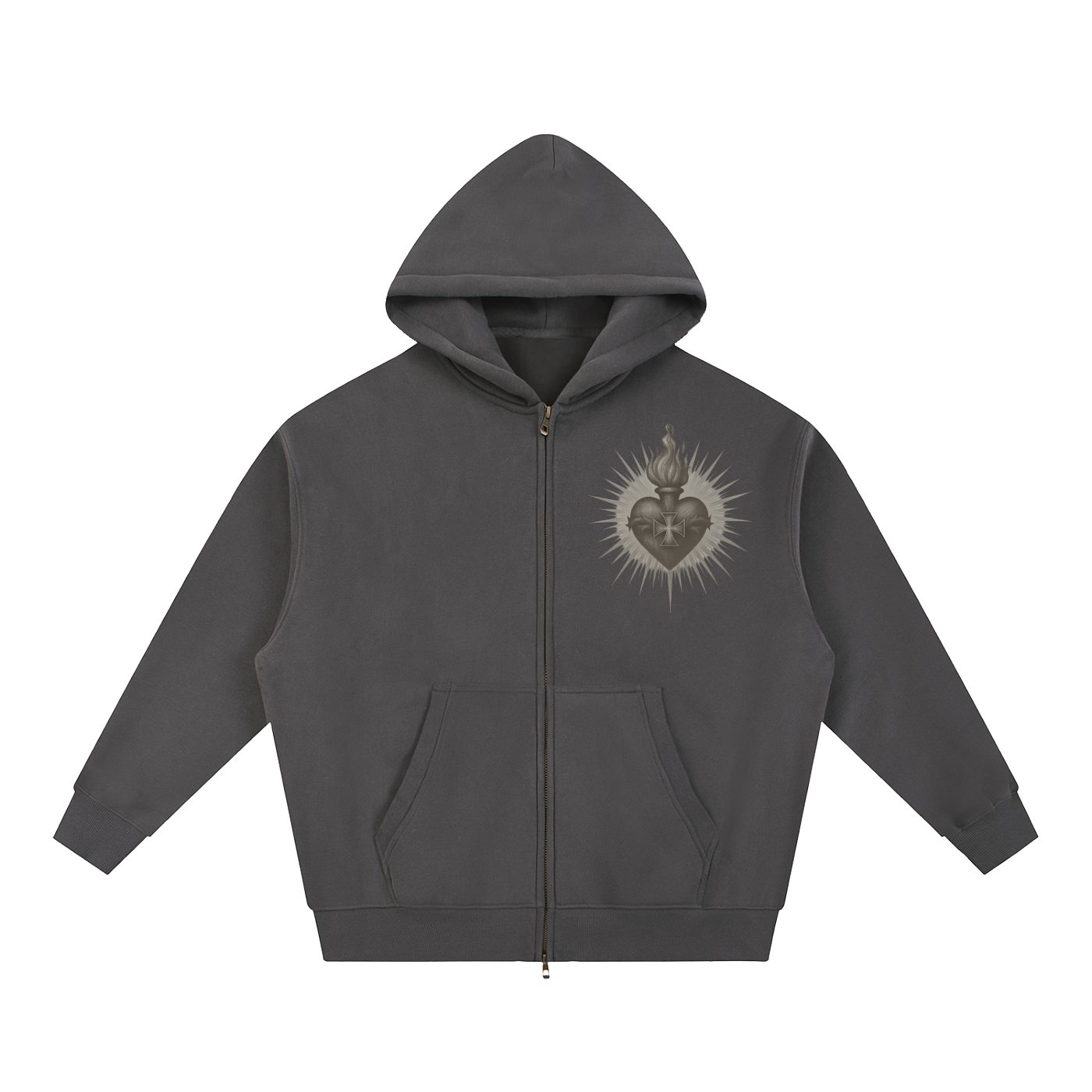 Fearful Attraction Oversized Fleece Boxy Hoodie